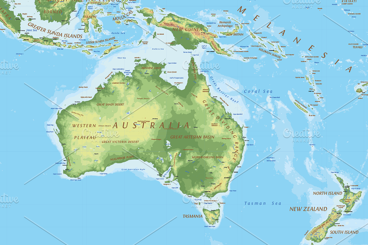 Topographic World Vector Map, an Illustration by Cartorical (Photo 6 of 8)