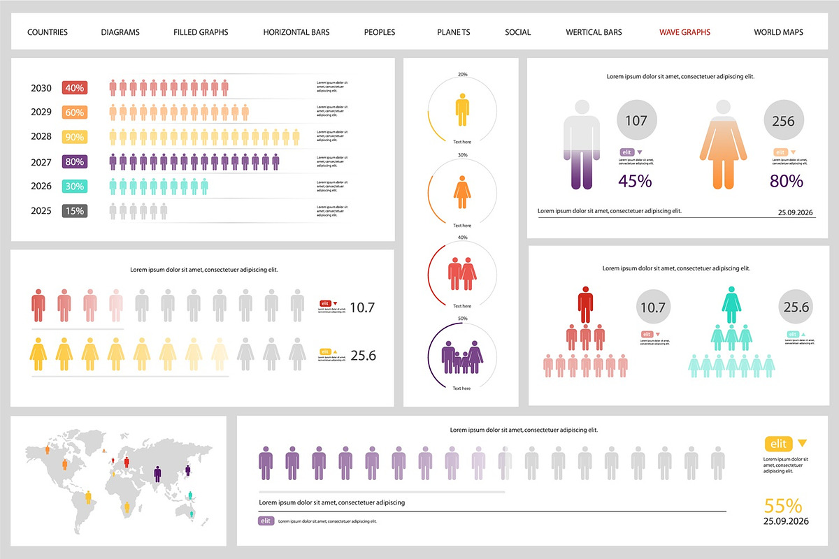 Business Infographic Elements, an Object Graphic by alexdndz (Photo 4 of 11)