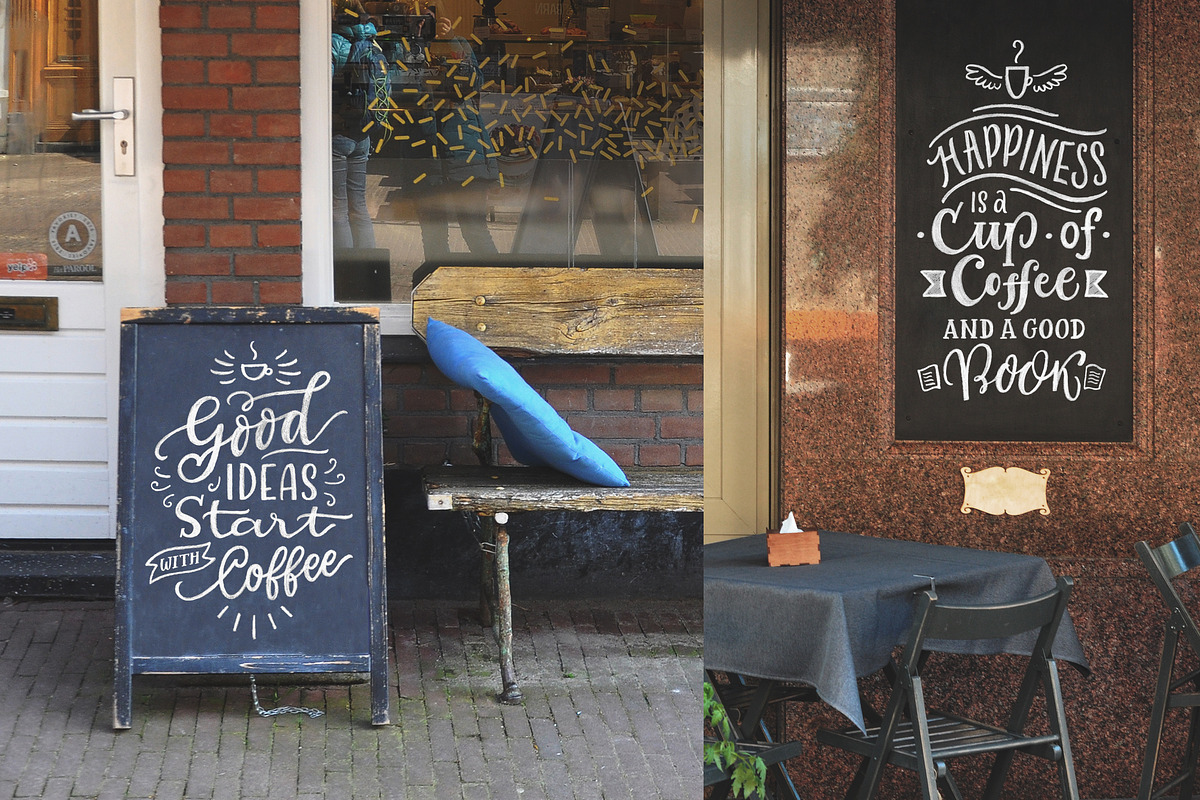 Coffee Chalk Letterings, an Illustration by Nina's Illustration Shop (Photo 5 of 6)