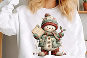 Merry Christmas Snowman Clipart, an Illustration by SinaCreation (Thumbnail 3 of 6)