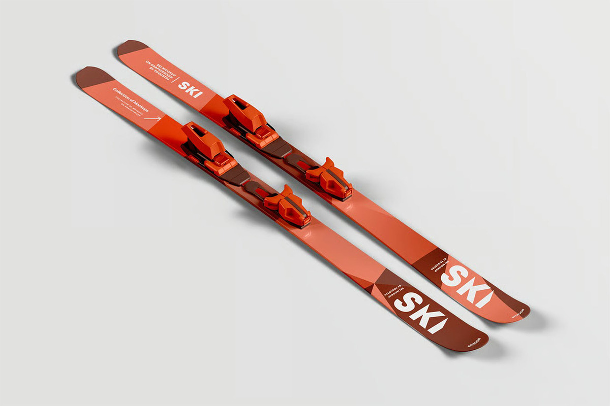 Skis Mockup, a Product Mockup by zippypixelstudio (Photo 5 of 12)