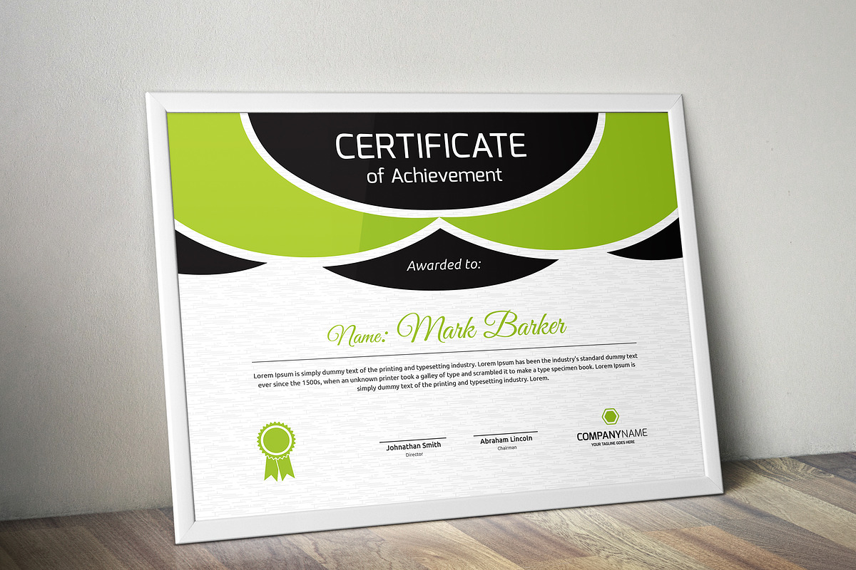 Certificate Word | PSD | AI, a Stationery Template by Curve Design (Photo 3 of 3)