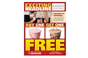 Restaurant Promotional Flyer or Ad, a Flyer Template by MitchLinhardt (Thumbnail 2 of 2)
