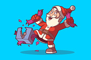 Crazy Santa!, a Seasonal Illustration by pedrors (Thumbnail 3 of 3)