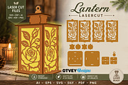 Floral Lantern SVG Bundle Laser Cut, a Decorative Illustration by OTVEY DESIGN (Thumbnail 13 of 14)