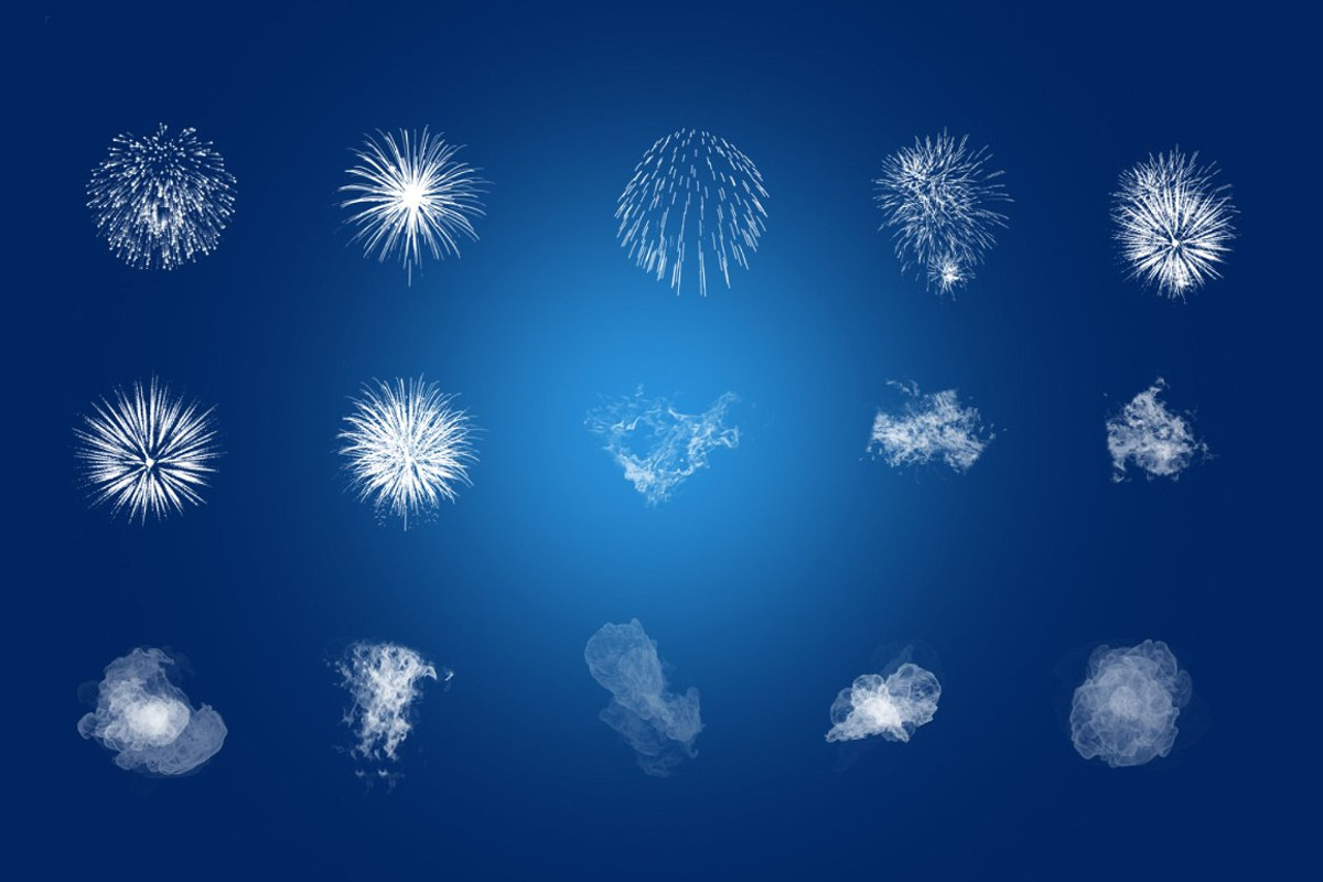 Photoshop Brushes Fireworks