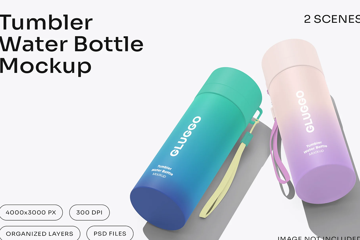 Stainless Steel Tumbler Mockup, a Cups & Container Mockup by graphicsauce (Photo 1 of 4)