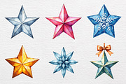 Christmas Crystal Star Clipart, an Illustration by CrexoraLab (Thumbnail 2 of 4)