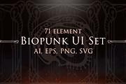 Biopunk UI Set, an Object Illustration by Olga Ryzychenko (Thumbnail 1 of 8)