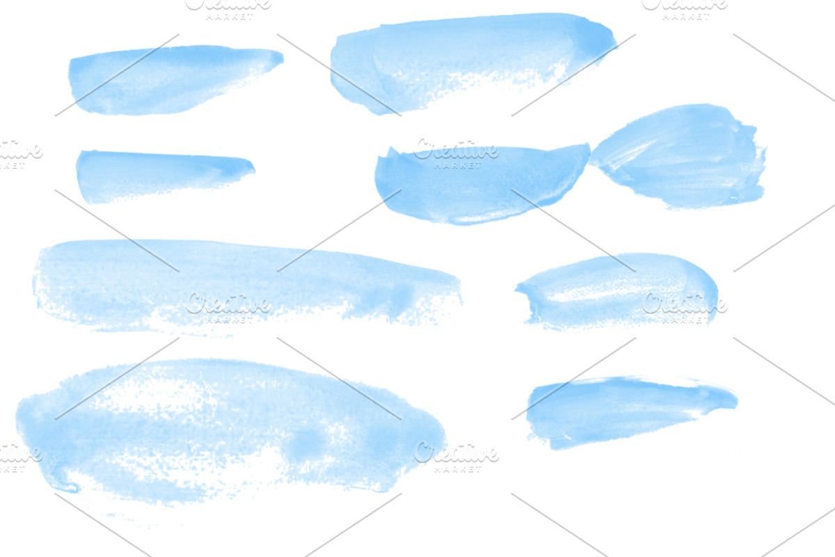 Water Color 22 Brushes for Photoshop, a Brush Add-On by PeoGeo Creative (Photo 3 of 4)