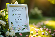 Flowers Wedding Sign, a Stationery Template by Aarley Kaiven (Thumbnail 3 of 3)