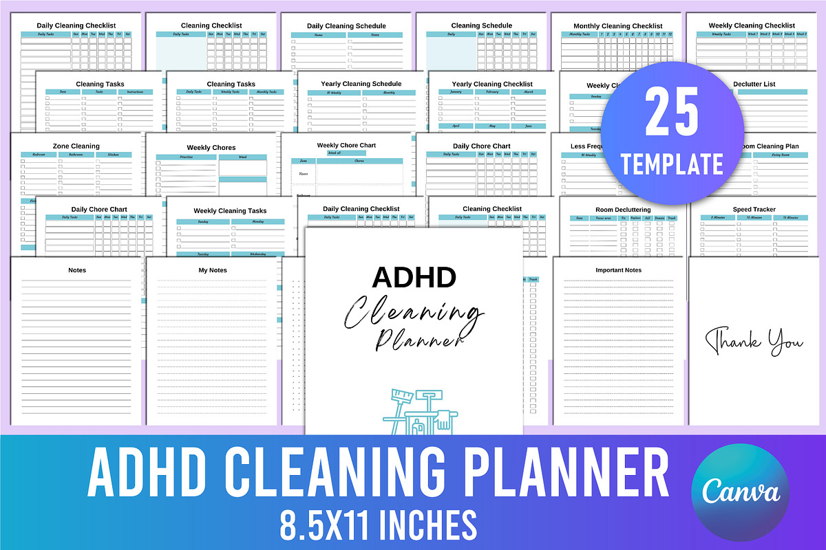 Ultimate ADHD Organization Bundle, a Stationery Template by Shumaya (Photo 11 of 13)