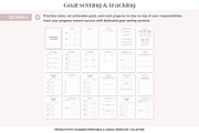 Productivity planner Canva template, a Templates & Theme by Cate Creates (Thumbnail 3 of 9)