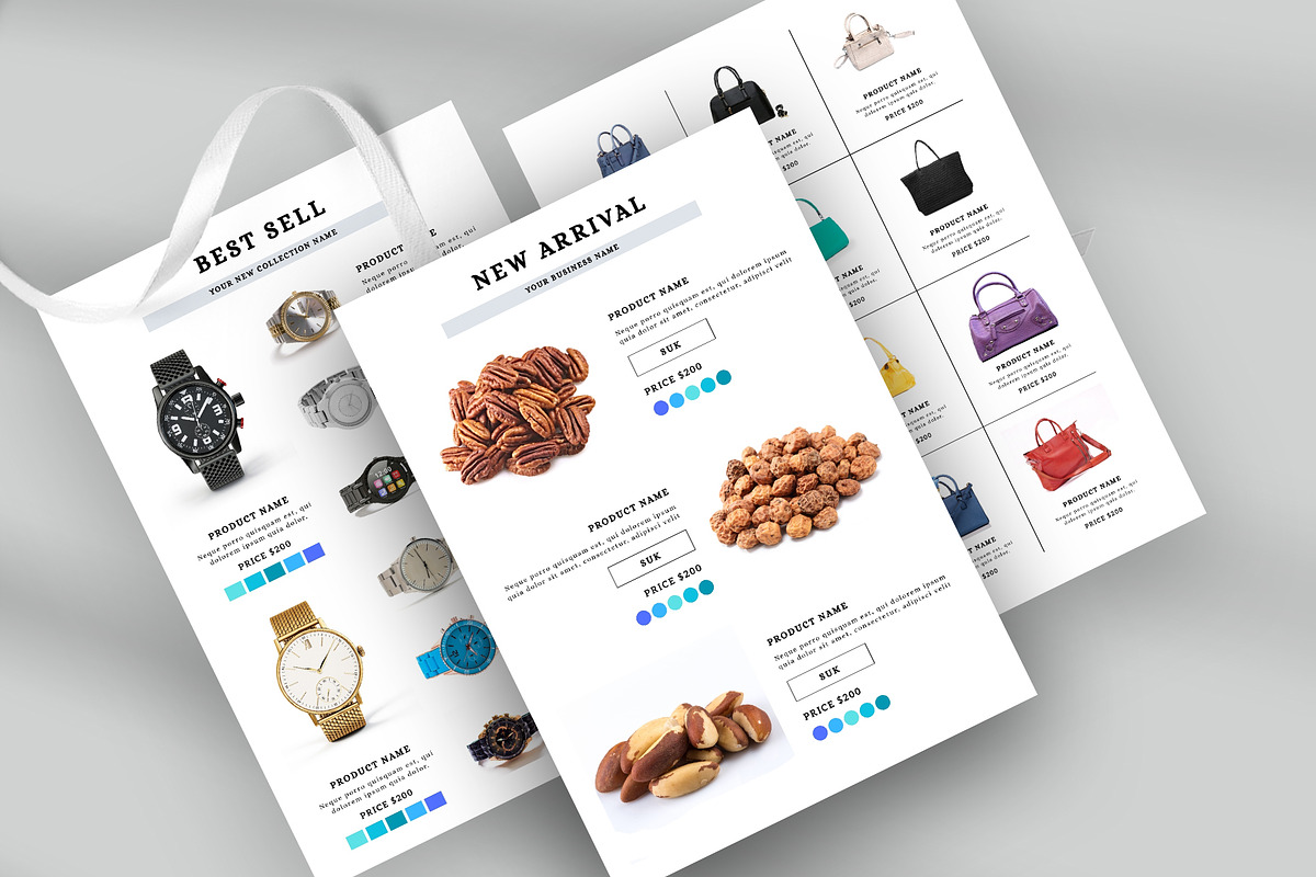 Line Sheet For Wholesale Template, a Flyer Template by Design Zone (Photo 3 of 6)