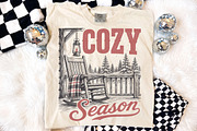 Vintage Cozy Season Christmas Design, a Seasonal Illustration by Libby Wishes (Thumbnail 4 of 4)