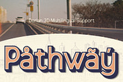 Dorlan 3D, a Sans Serif Font by Craft Supply Co. (Thumbnail 8 of 8)