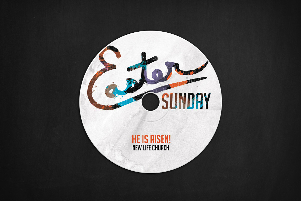 Easter Sunday Church - Vibrant, a Poster Template by Nathan Knight Design (Photo 5 of 5)