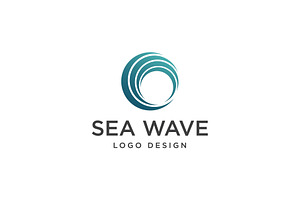 Ocean Wave Circle Logo, a Marketing Template by FransiskaDesign