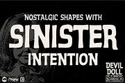 Devil Doll - Psychedelic Horror Font, a Sans Serif Font by Remedy667 (Thumbnail 4 of 7)