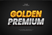 Text Effect Golden Premium, a Layer Style Add-On by Navy Graphic (Thumbnail 1 of 2)