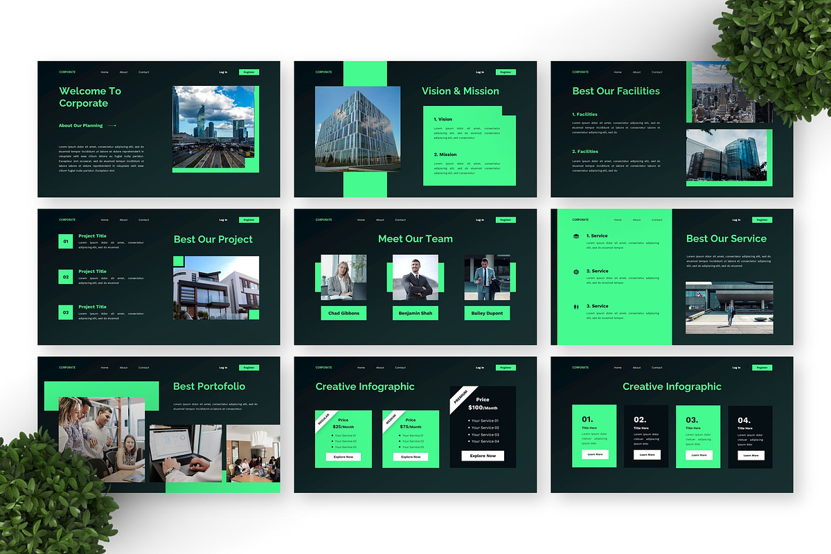 Corporate - Business Google Slide, a Presentation Template by Deepslide Studio (Photo 6 of 6)