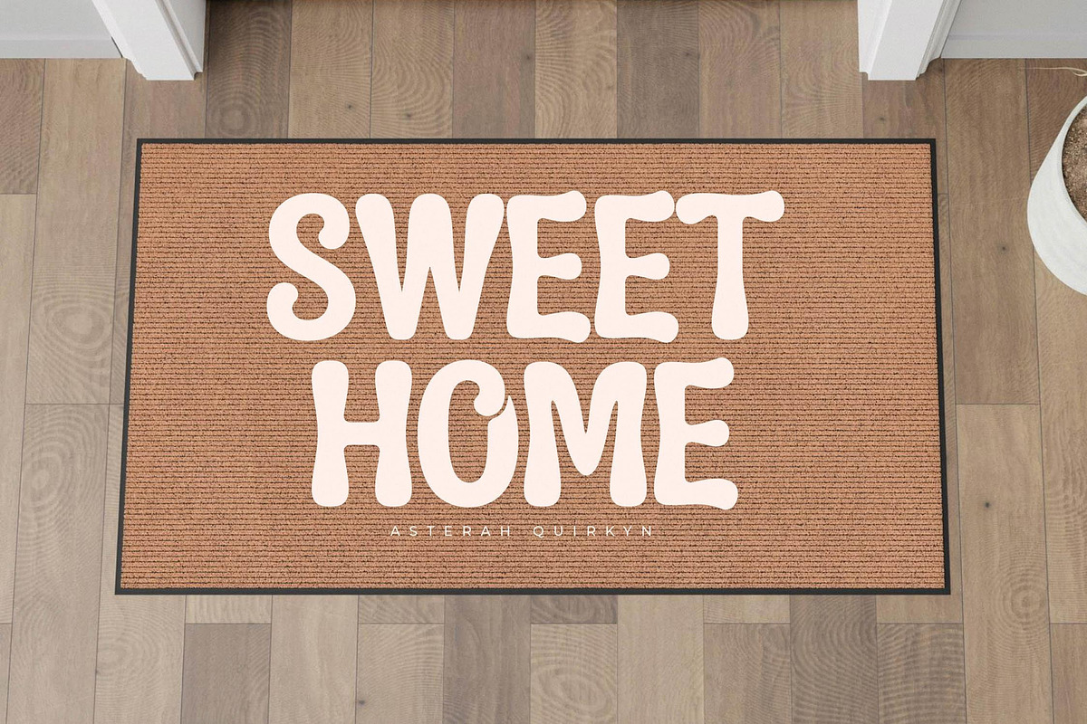 Asterah Quirkyn  Chunky Groovy Font, a Serif Font by Letterena Studios (Photo 8 of 15)