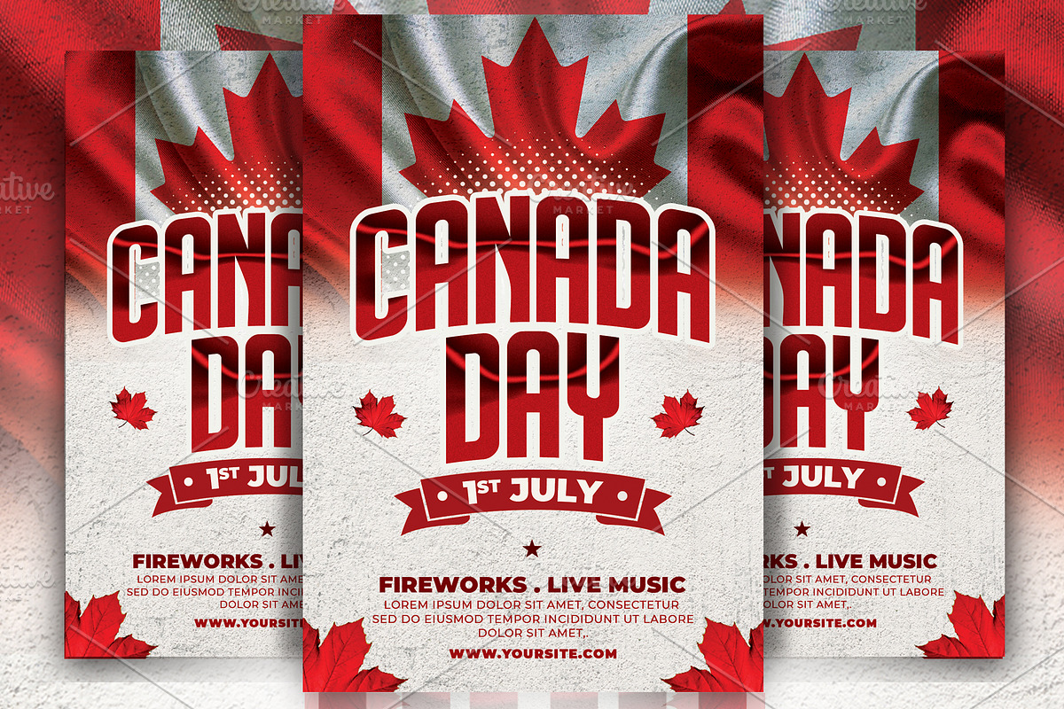 Canada Day Flyer, a Flyer Template by AyumaDesign (Photo 2 of 3)