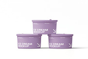 Ice Cream Cup Mockup, a Packaging Mockup by renderstockmarket (Thumbnail 3 of 4)