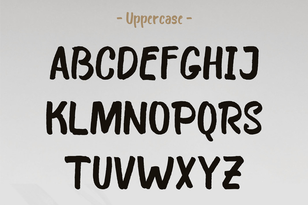 Bosk - Free Brush Font preview 2