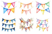 Banner Bunting Birthday Party PNG, an Illustration by SinaCreation (Thumbnail 3 of 5)