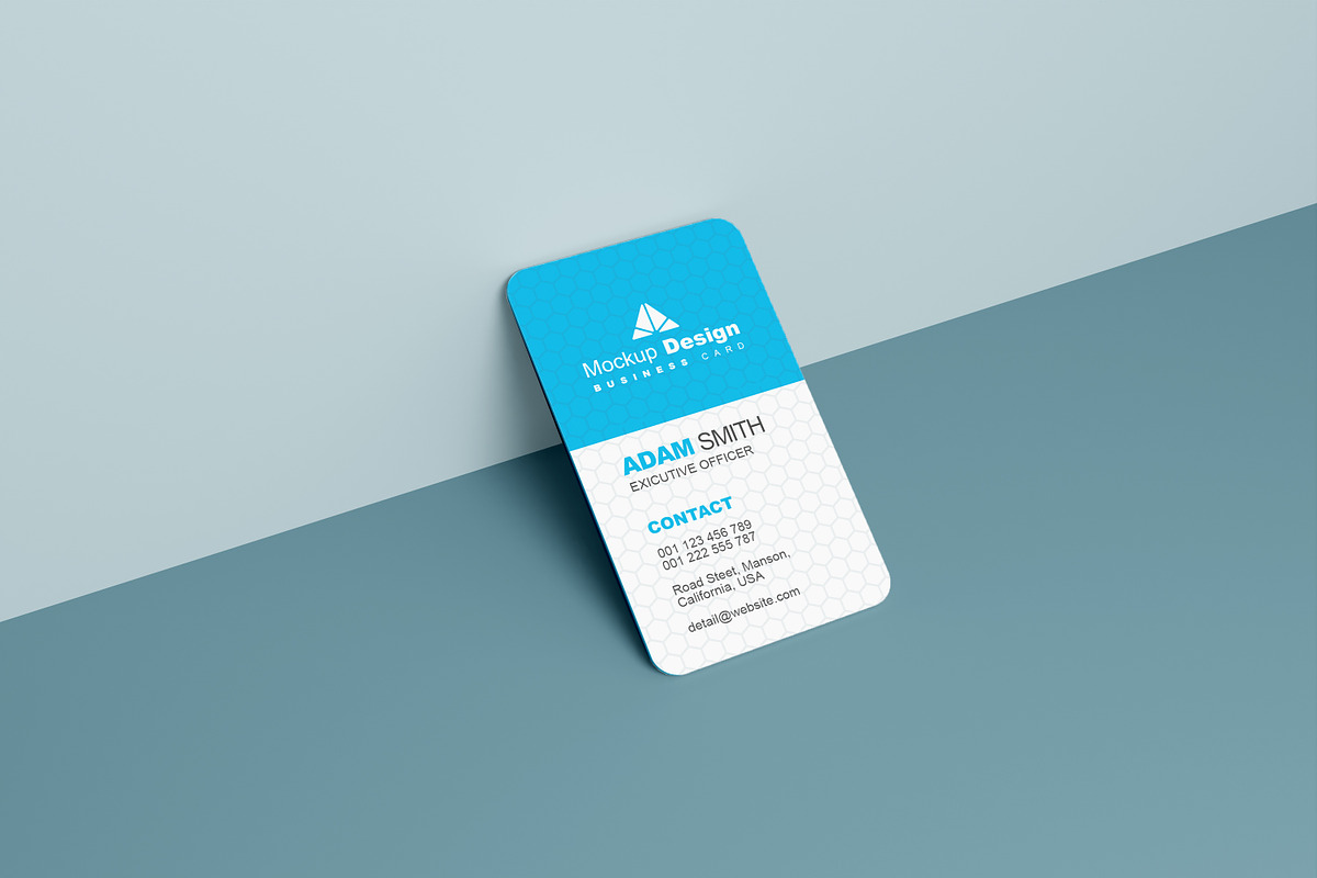 Round Vertical Business Card Mockupu, an Advertising Mockup by alimran24 (Photo 8 of 13)
