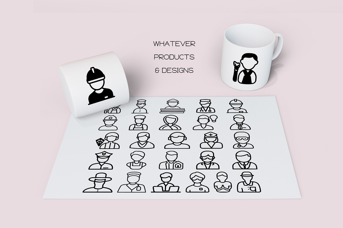 Career Alphabet - Dingbat Font, a Symbol Font by WADLEN (Photo 6 of 7)