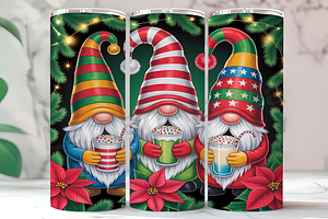 Sparklecore Christmas Gnome Tumbler, an Arts & Entertainment Photo by LamanAzalea