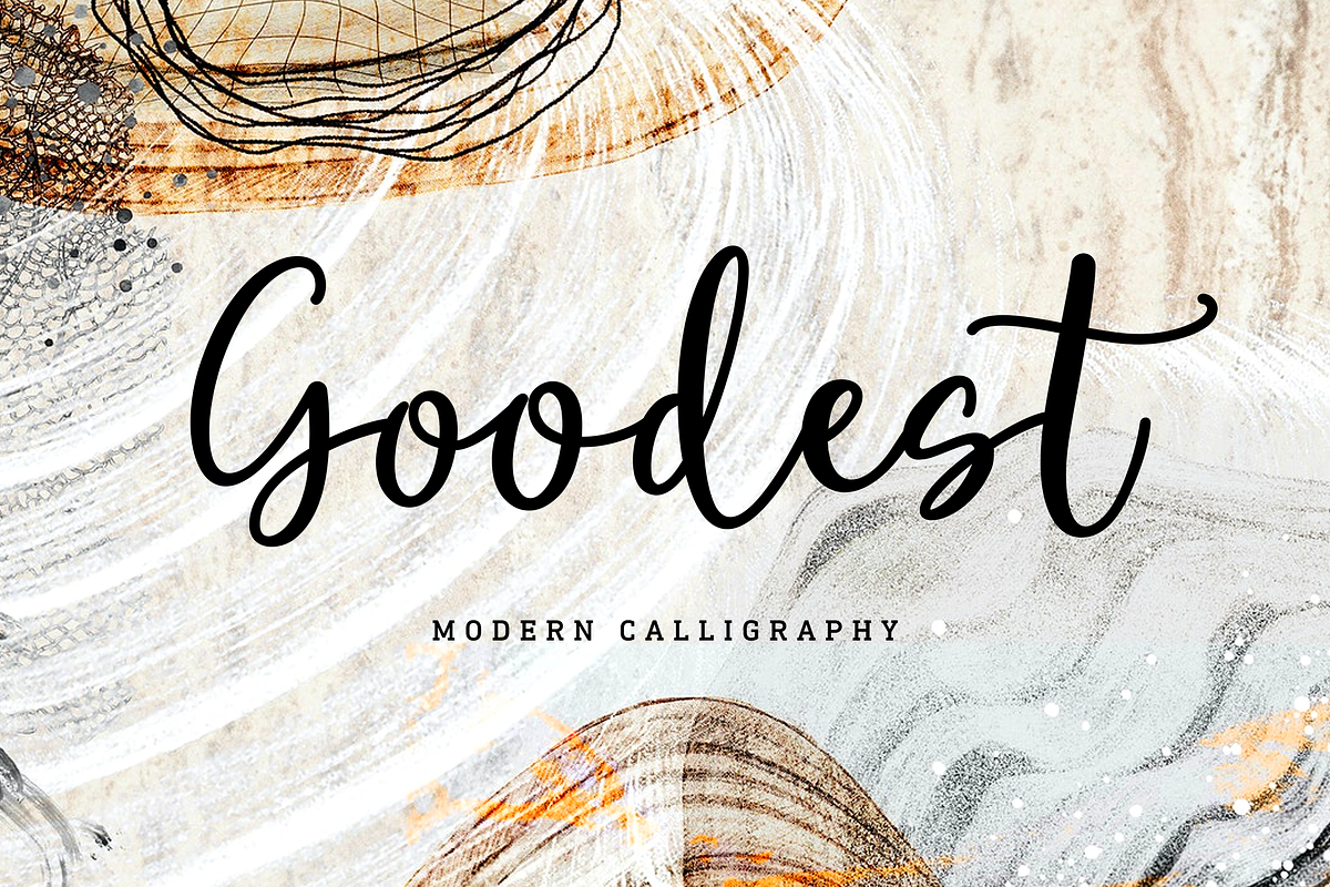 Goodest | Modern Calligraphy, a Script Font by Letteratom (Photo 1 of 8)
