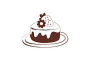 Hand painted dessert illustration, a Food Illustration by okskukuruza (Thumbnail 1 of 3)