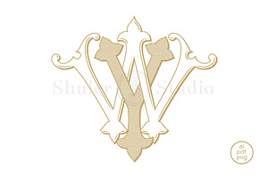 WY Monogram YW Monogram