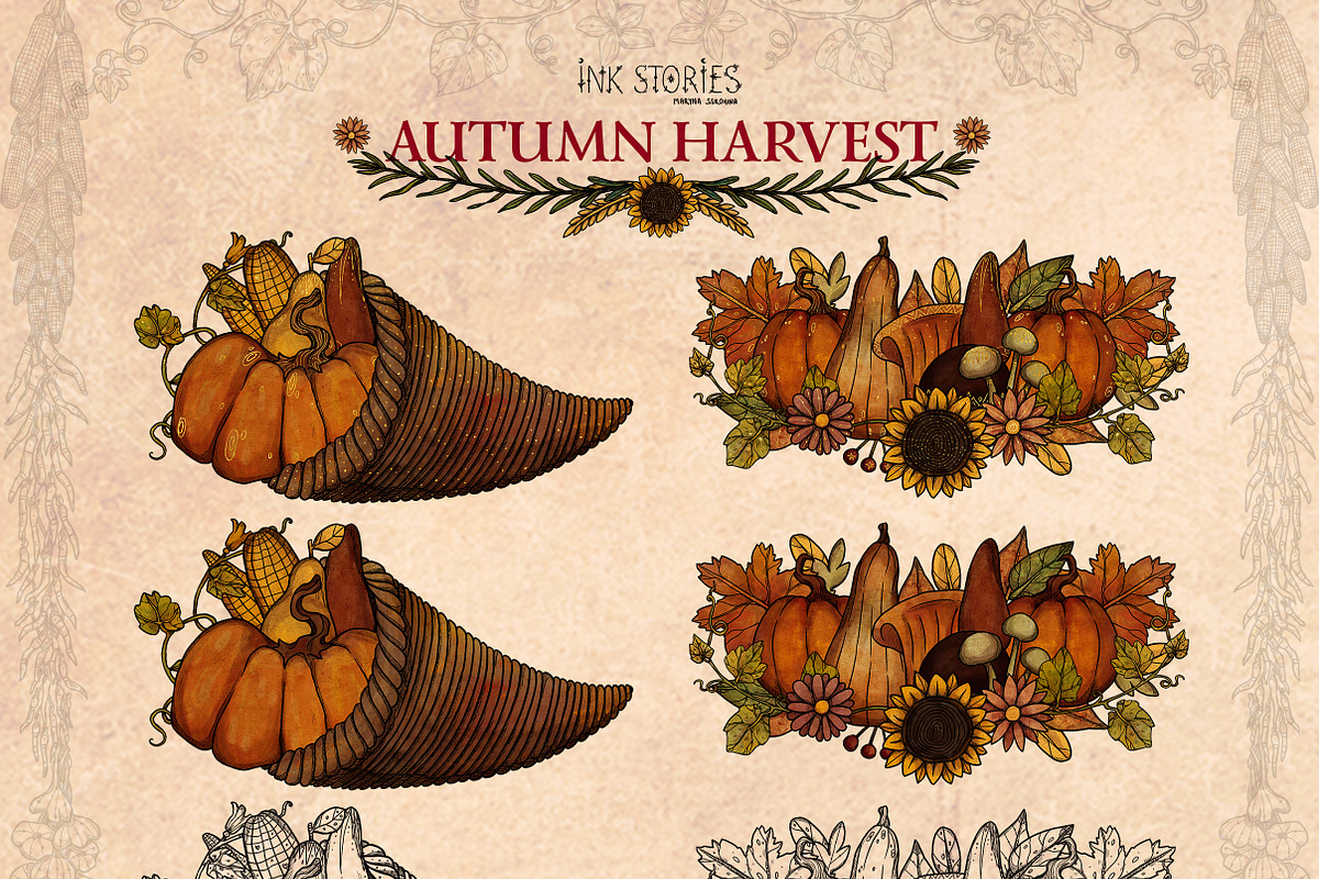 Autumn Harvest, a Seasonal Illustration by Ink Stories (Photo 16 of 26)