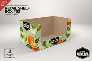 Retail Shelf Box 03 Packaging Mockup