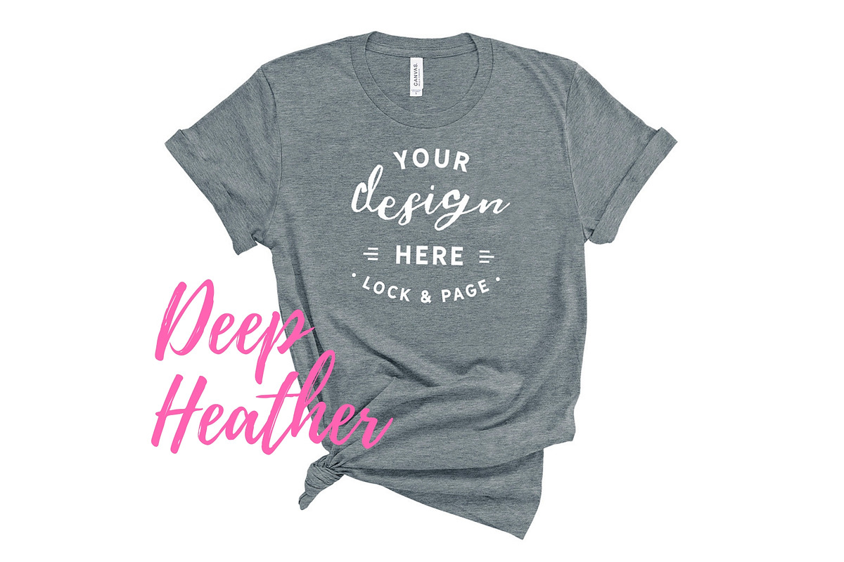 Bella Canvas TShirt Mockups On White, a Shirt Mockup by lock and page (Photo 45 of 92)