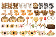 SALE! Woodland Animals Clipart, an Animal Illustration by Natalya_Mona_Art (Thumbnail 2 of 6)