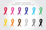 Ribbon Awareness Set, a Healthcare Illustration by Toko Pak Sabar