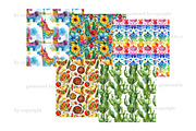 Fiesta Digital Papers | Mexico Patte, a Pattern Graphic by GlamArtZhanna (Thumbnail 3 of 4)