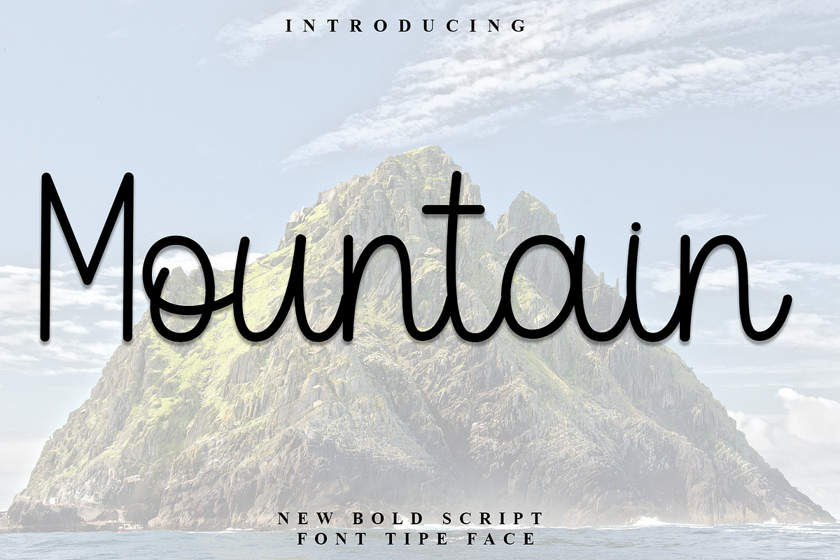 Mountain, a Handwritten Font by InermediaSTUDIO (Photo 1 of 8)
