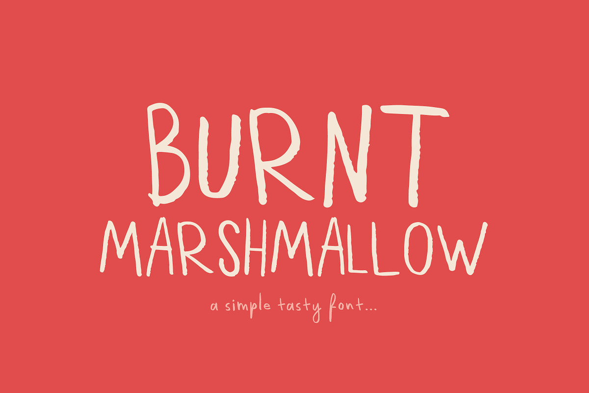 Burnt Marshmallow Font, a Sans Serif Font by 3ora (Photo 9 of 9)