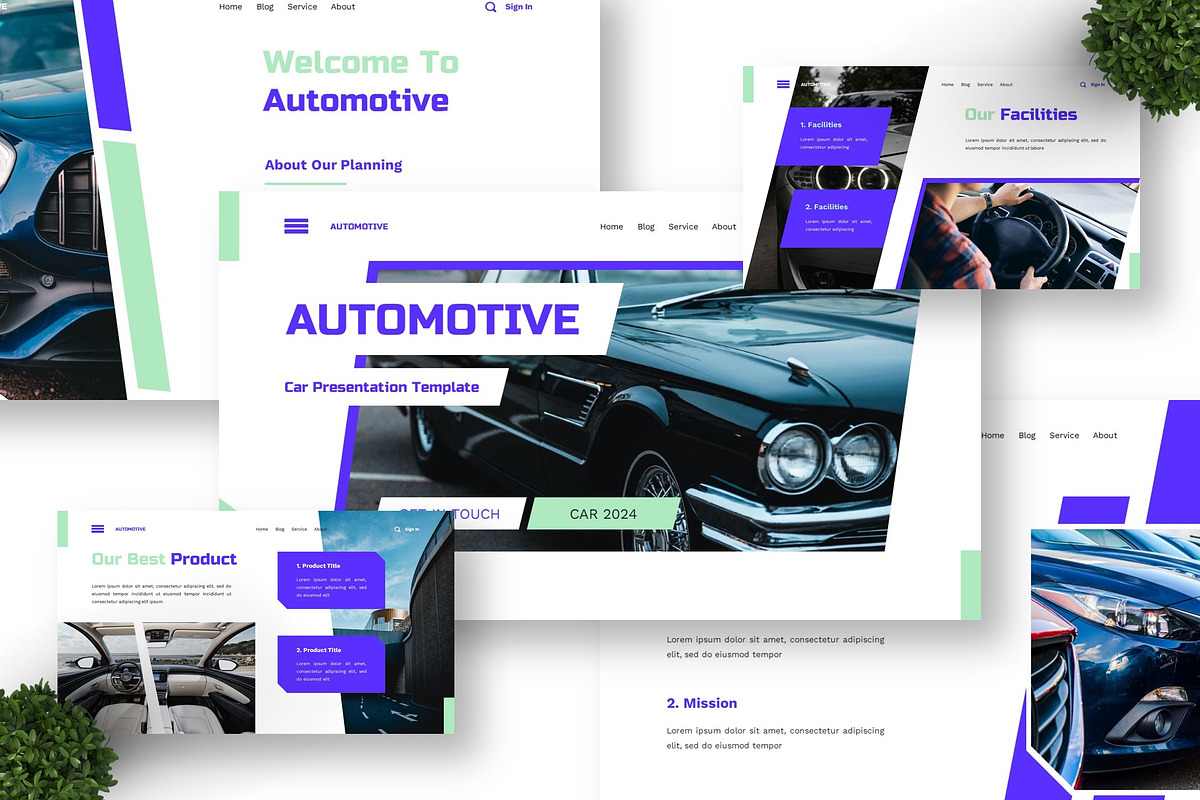 Automotive - Car Powerpoint, a Presentation Template by Deepslide Studio (Photo 3 of 6)