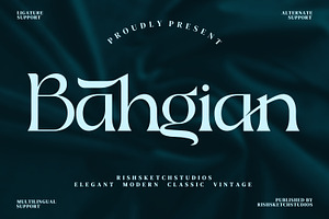 Bahgian Serif Fonts