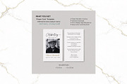 Funeral Prayer Card B&W Canva FR001, a Card Template by TyphoonStudio (Thumbnail 1 of 5)