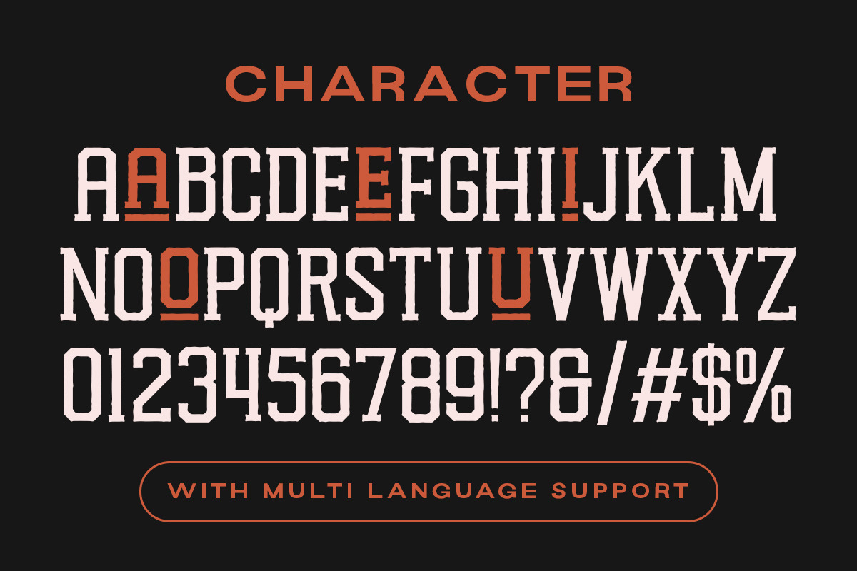 Death Stroke - Organic Slab Serif, a Slab Serif Font by Letterhend Studio (Photo 8 of 9)