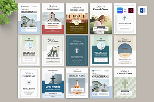 Church Bulletin Bundle, a Brochure Template by Leaflove