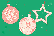 Christmas Decorations Vector, a Decorative Illustration by TheFoodAtlas (Thumbnail 3 of 19)